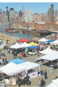 LIC Flea & Food aerial view.