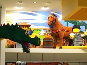 Inside the new Lego store at 200 Fifth Avenue, as of  last week.
