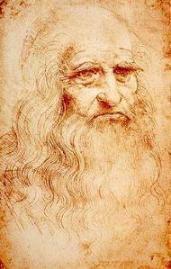A self-portrait of Leonardo da Vinci, ca. 1512–15. (Courtesy Wikipedia)