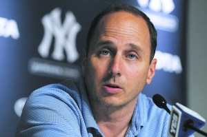 Yankees General Manager Brian Cashman is in trouble for conspiring to have his girlfriend committed.. (Jim McIsaac/Getty Images)