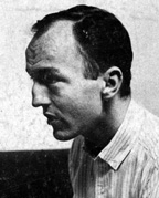 Frank O'Hara in 1958in pencil: AN May 1974NYPL Picture Collection