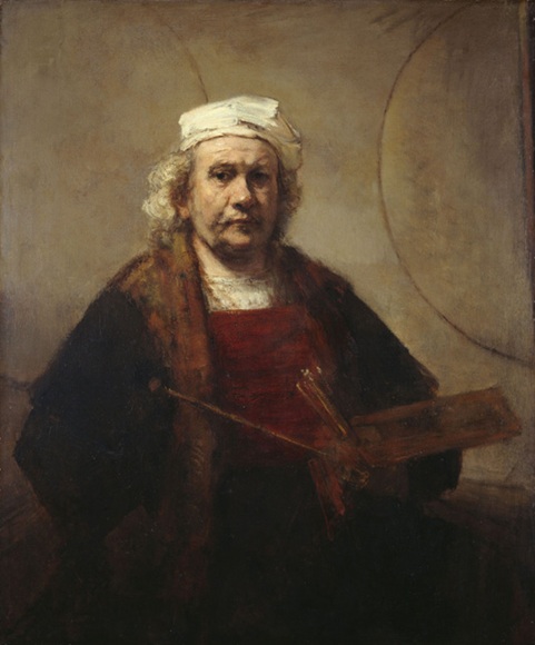 A self-portrait by Rembrandt.