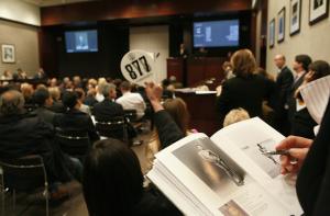 Bidding at Christie's New York. (Emmanuel Dunand/AGP/Getty Images)