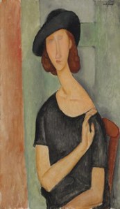 Amedeo Modigliani, "Jeanne Hebuterne (au Chapeau)," 1919. 