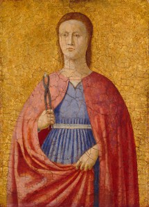 'Saint Apollonia' (1454-1469) by Piero Della Francesca. (Courtesy Frick Collection)