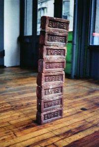 Carl Andre's 'Manifest Destiny,' 1986. (Paul Katz, courtesy Judd Foundation Archives)