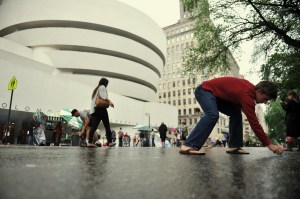 People participating in the 2012 Museum Mile Festival. (Stan Honda/AFP/Getty Images)