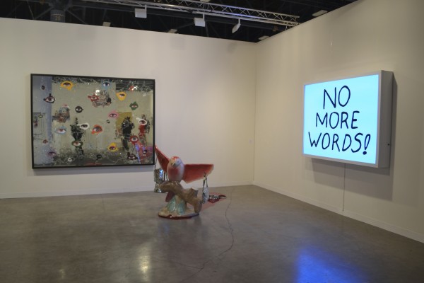 Sadie Coles HQ's booth at Art Basel in Miami Beach. (Photo by The New York Observer)