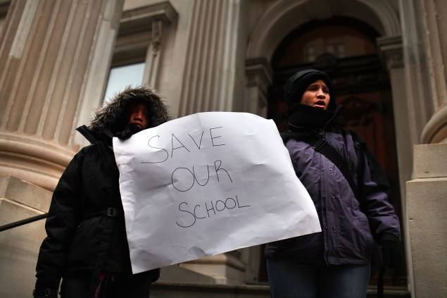 A pro-charter rally last year (Photo: Spencer Platt/Getty Images).