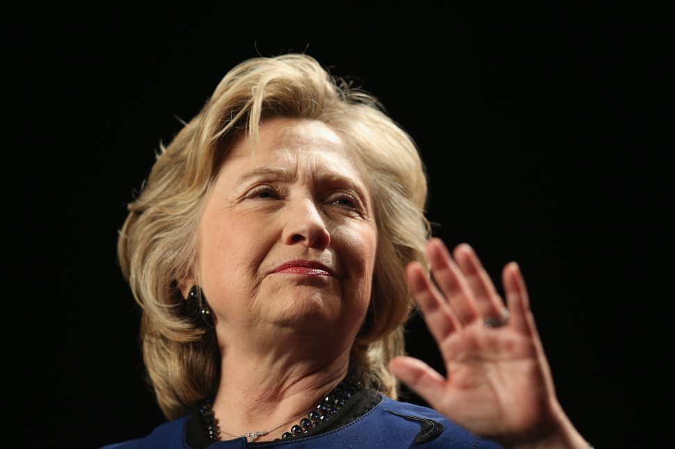Hillary Clinton. (Photo: Joe Raedle/Getty)