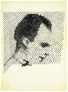 'Raster Drawing (Portrait of Lee Harvey Oswald)' (1963) by Polke. (Estate of Sigmar Polke/ Artists Rights Society (ARS), New York / VG Bild-Kunst, Bonn)
