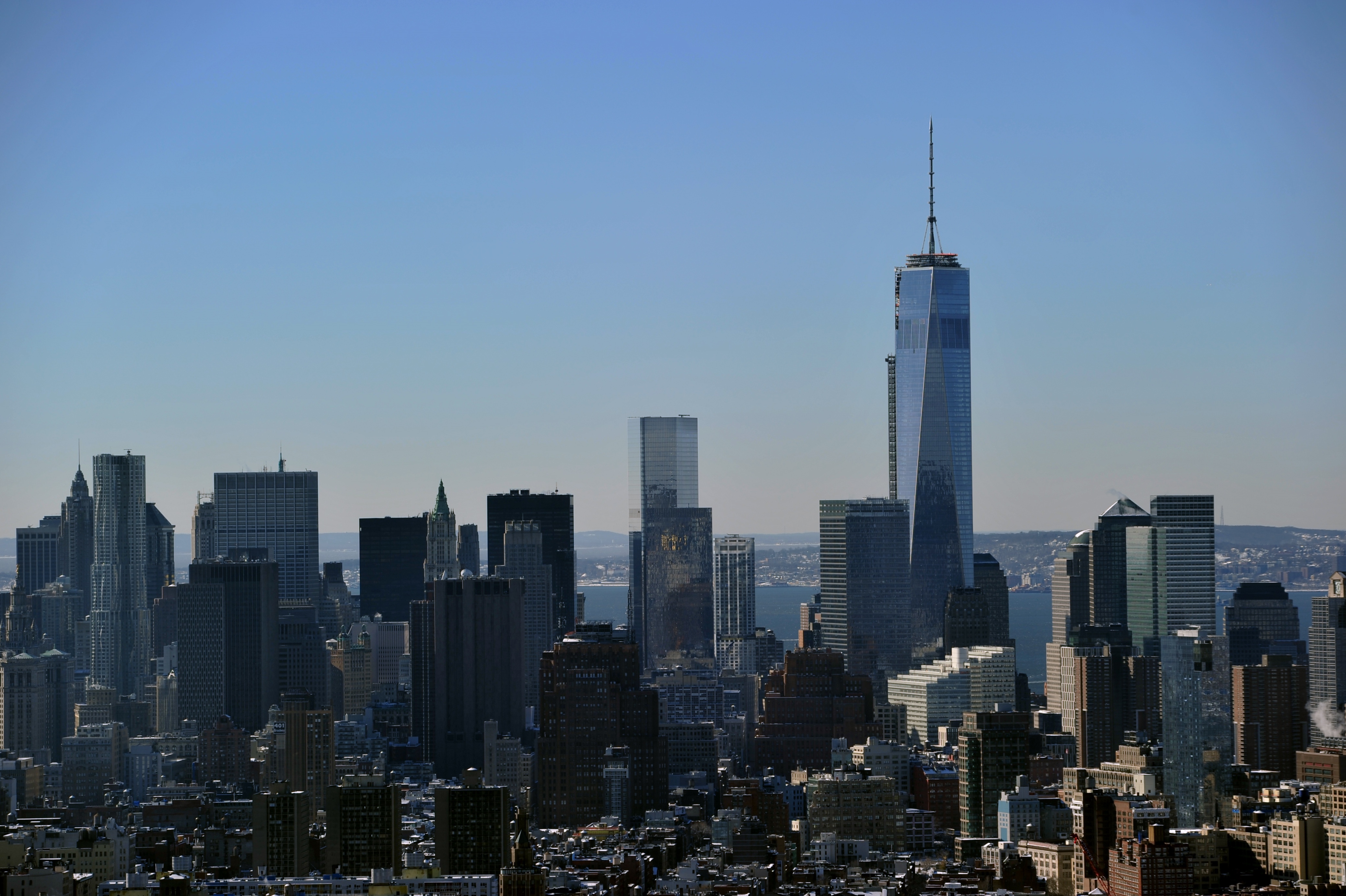 A view of New York City, including One World Trade Center. (Photo: STAN HONDA/AFP/Getty Images)
