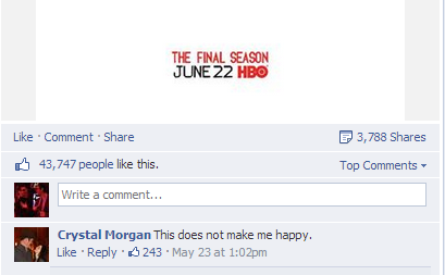 Bluntly stated. (screen grab)