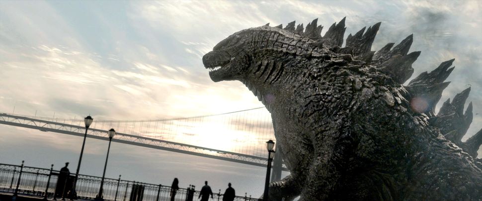 Godzilla towers over the
