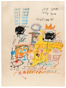 'Untitled (Just Sour)' (1982) by Basquiat. (The Estate of Jean-­-Michel Basquiat / ADAGP, Paris / ARS, New York 2014)