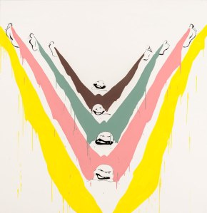 'Morris Men' (2012) by Tala Madani. (Photo by Joshua White, courtesy Tiffany Foundation)