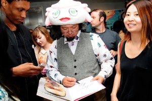 Murakami at the screening.
