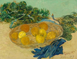 Vincent van Gogh's 'Still Life of Oranges and Lemons With Blue Gloves' (1889), which was donated to the National Gallery from the collection of Paul and Bunny Mellon earlier this year. (Courtesy NGA)