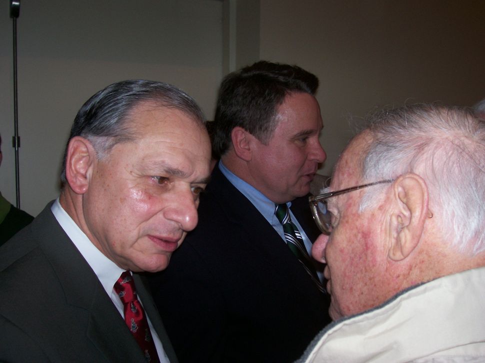 Former Senator Inverso, left.