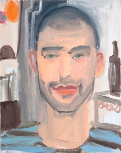 Nicola Trezzi portrait by Ann Craven. (Courtesy the artist and Maccarone inc., New York)