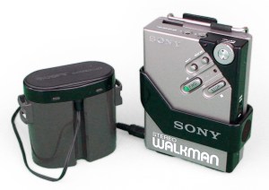 A 1981 Sony Walkman with battery pack. (Wikimedia)