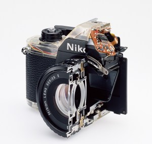 Cutaway model Nikon EM. Shutter (2007).