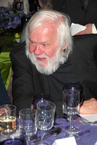 John Baldessari at dinner. (Photo courtesy Patrick McMullan)