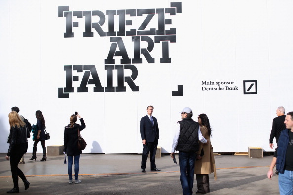 Frieze Art Fair in London on October 18, 2013.
