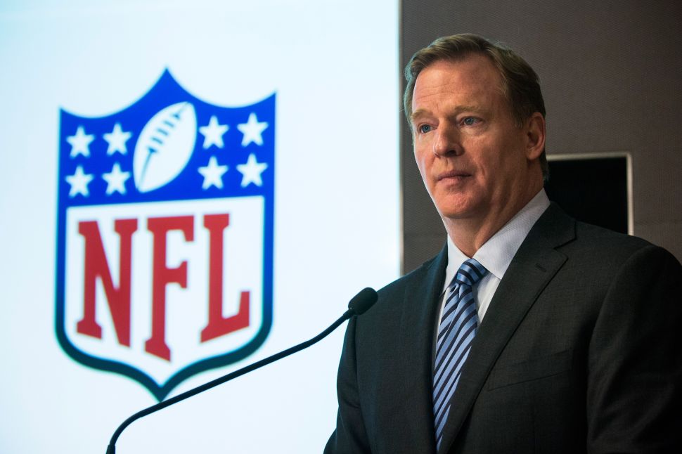 NFL Commissioner Roger Goodell is under fire for his response to the Ray Rice incident. (Photo by Andrew Burton/Getty Images)