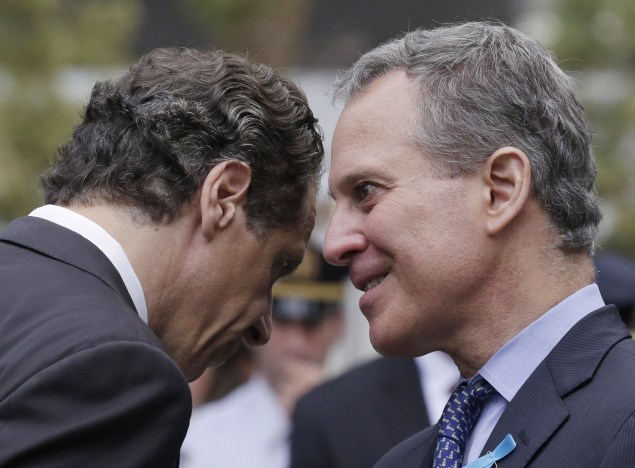 Andrew Cuomo and Eric Schneiderman (Photo: Mark Lennihan-Pool/Getty Images)