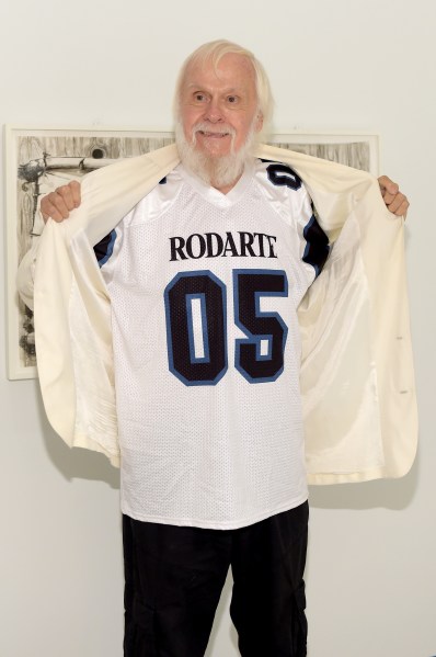 John Baldessari, in Rodarte. (Photo by Stefanie Keenan/Getty Images for Hammer Museum)