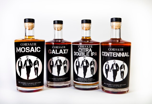 A few of Corsair's unexpected whiskeys.