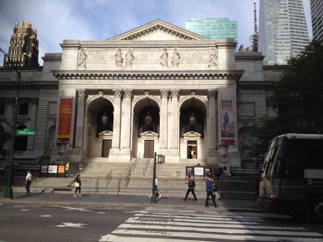 The New York City Public Library's main branch bears the names of numerous donors. 