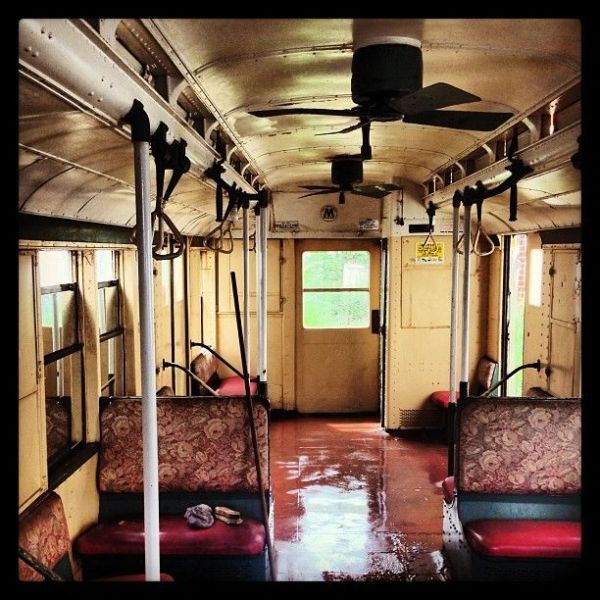 Inside of R6 Subway Car