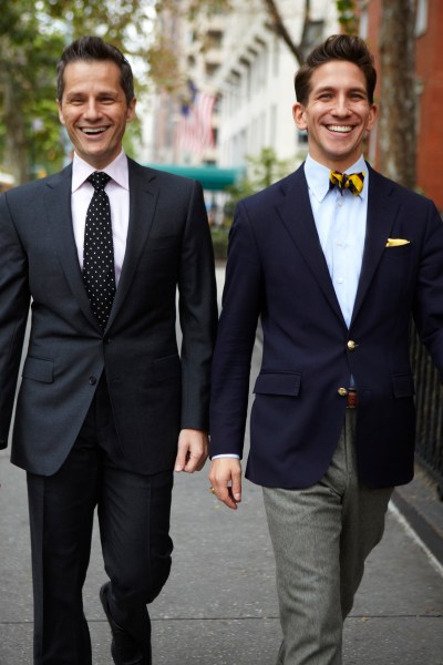 Tom Postilio (left) and Mickey Conlon have seen their share of looky loos.
