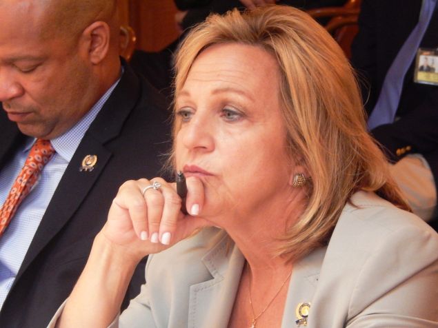 Assemblywoman Valerie Vainieri Huttle, whose bill to allow N.J. cities to effectively ban services like Airbnb advanced in committee Monday.
