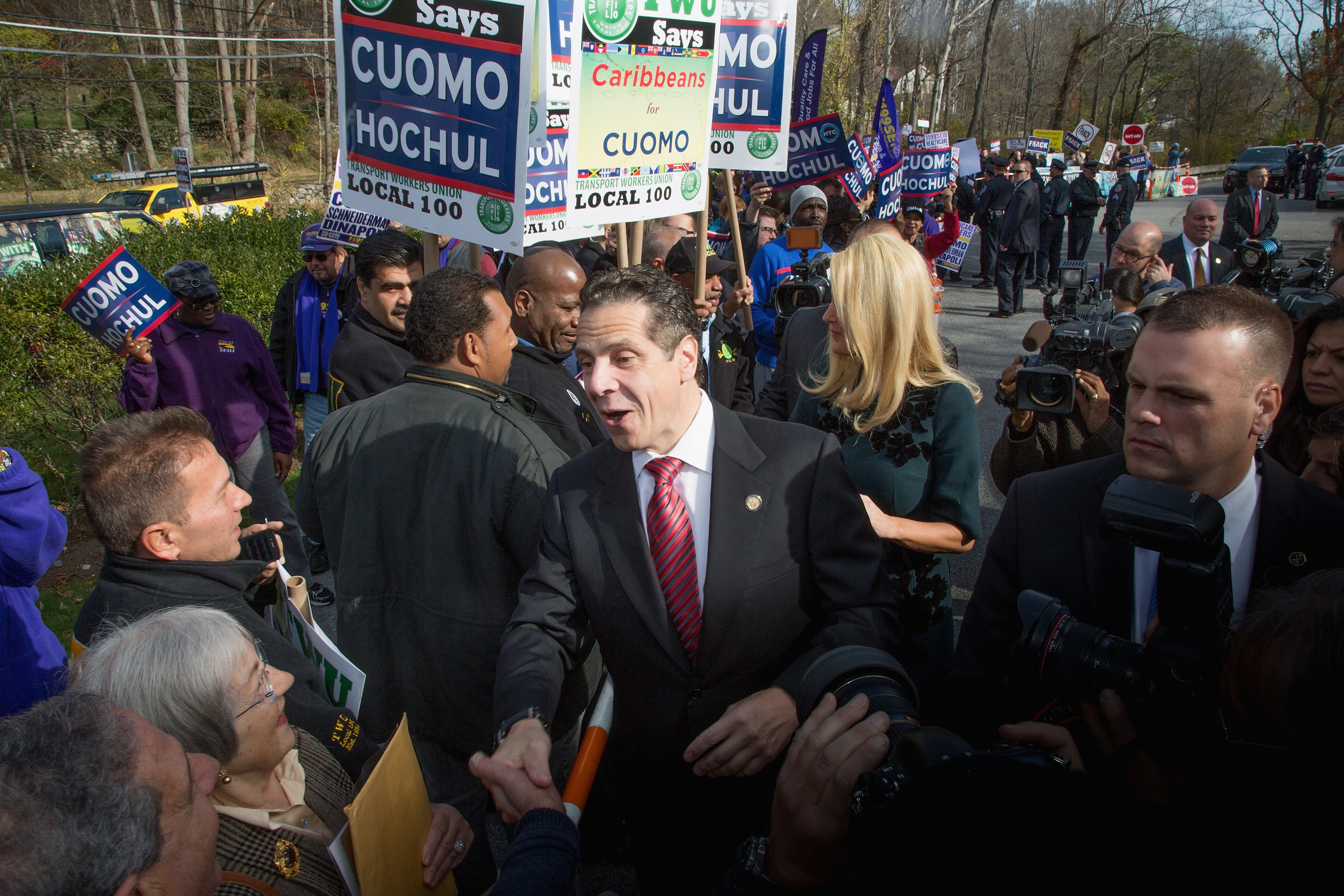 Gov. Andrew Cuomo on Election Day. (Photo: Kenneth Gabrielsen/Getty Images)