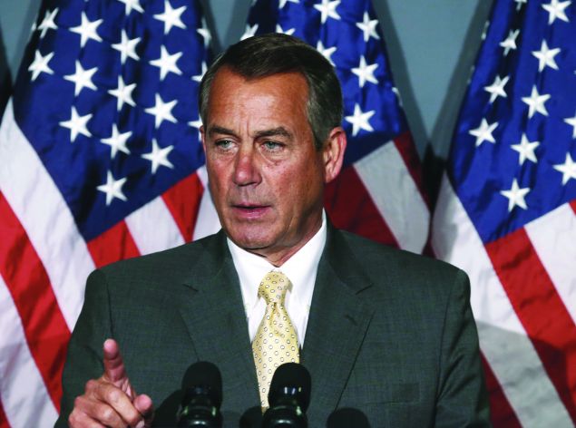 At this rate, John Boehner's gonna have to stay in the Speaker's chair forever. (Photo: Mark Wilson/Getty Images)