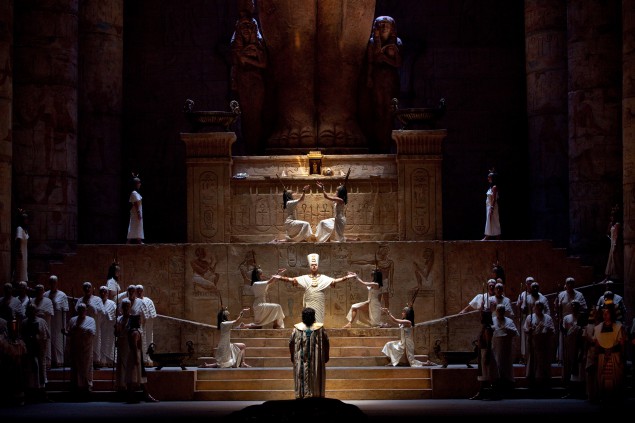 Entombed at the Met’s Aida. (Photo by Marty Sohl/Metropolitan Opera)