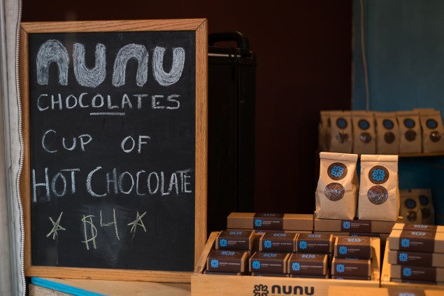 Nunu Chocolates has been a participant in Union Holiday Market for seven years. (Photo credit: Julius Motal/NY Observer)