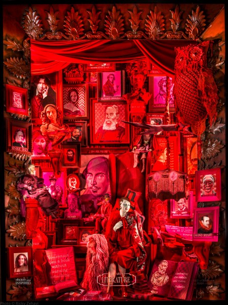 The Arts portion of Bergdorf's "Holidays on Ice" display. (Photo via Bergdorf Goodman)