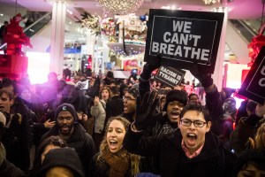Protests of the Grand Jury's decision in the Eric Garner case continue. (Photo: Getty/ Andrew Burton)