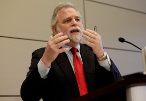 NEW YORK, NY - MARCH 27:  Attorney Randy Mastro answers questions at a news conference on March 27, 2014 in New York City.  (Photo by Richard Drew-Pool/Getty Images)