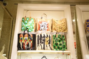 Bags at the Kara Ross x Donald Robertson store event. (Photo by Andrew H. Walker/Getty Images for Kara Ross)
