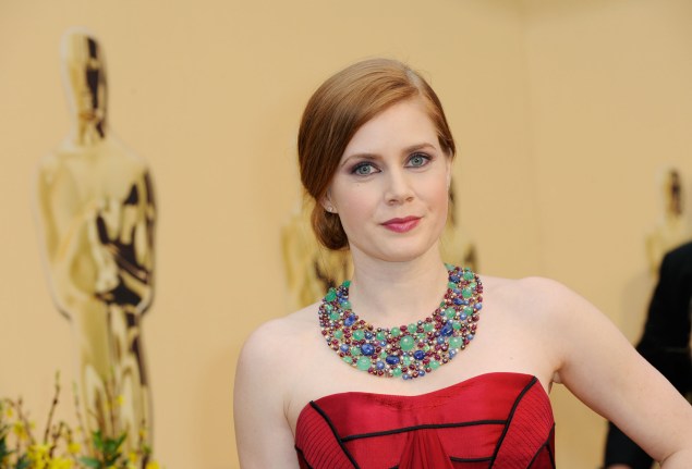 Amy Adams arrives at the 81st Annual Academy Awards. (Photo via Getty)