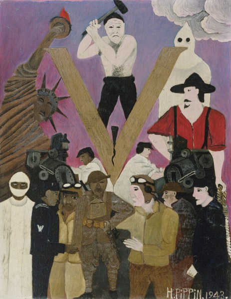 Mr. Prejudice (1943) by Horace Pippin. (Courtesy the Philadelphia Museum of Art: Gift of Dr. and Mrs. Matthew T. Moore)