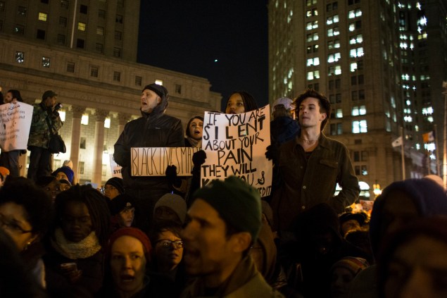 A recent Manhattan protest against the Eric Garner grand jury decision. (Photo: Daniel Cole)