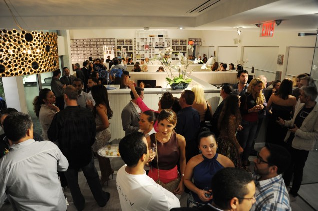 The crowd at Friday night's party. (Photo courtesy worldredeye.com)