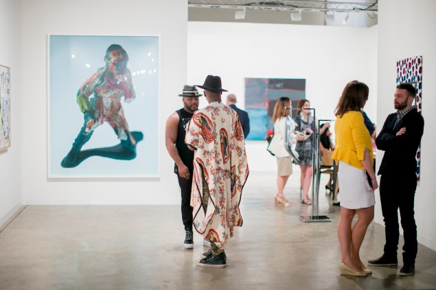 The atmosphere at the main fair, located at the Miami Beach Convention Center. (Photo courtesy Art Basel)