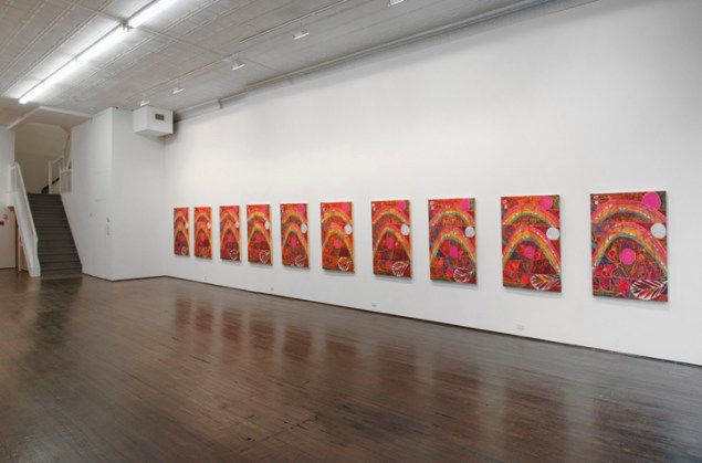 Installation view of Alexander Tovborg's Eternal Feminine (2014). (Courtesy Nicelle Beauchene) 